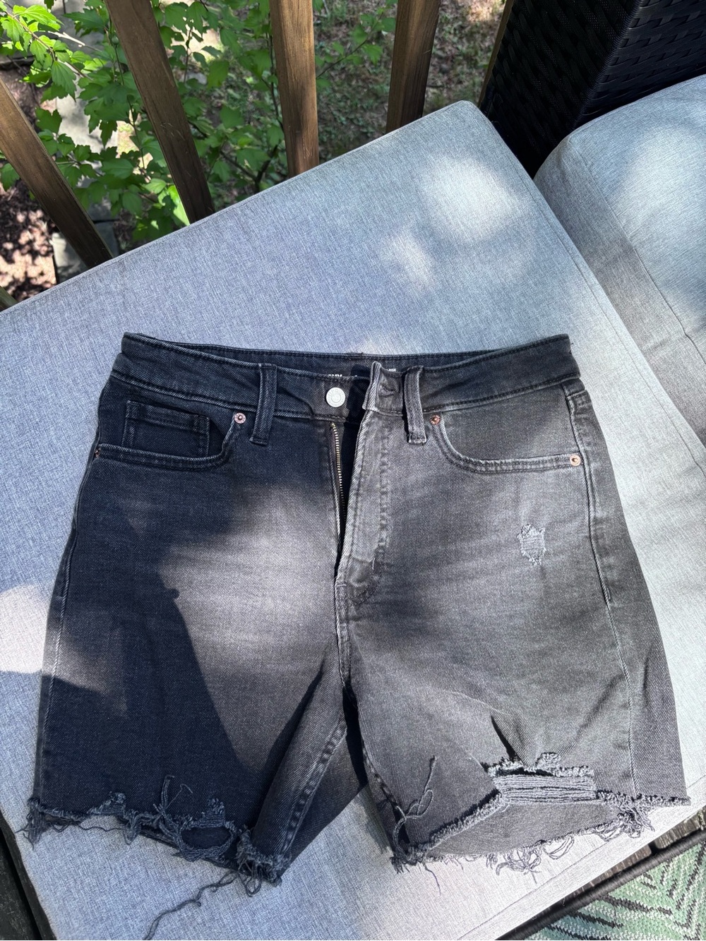 Old Navy Black High-Rise OG Straight Jeans